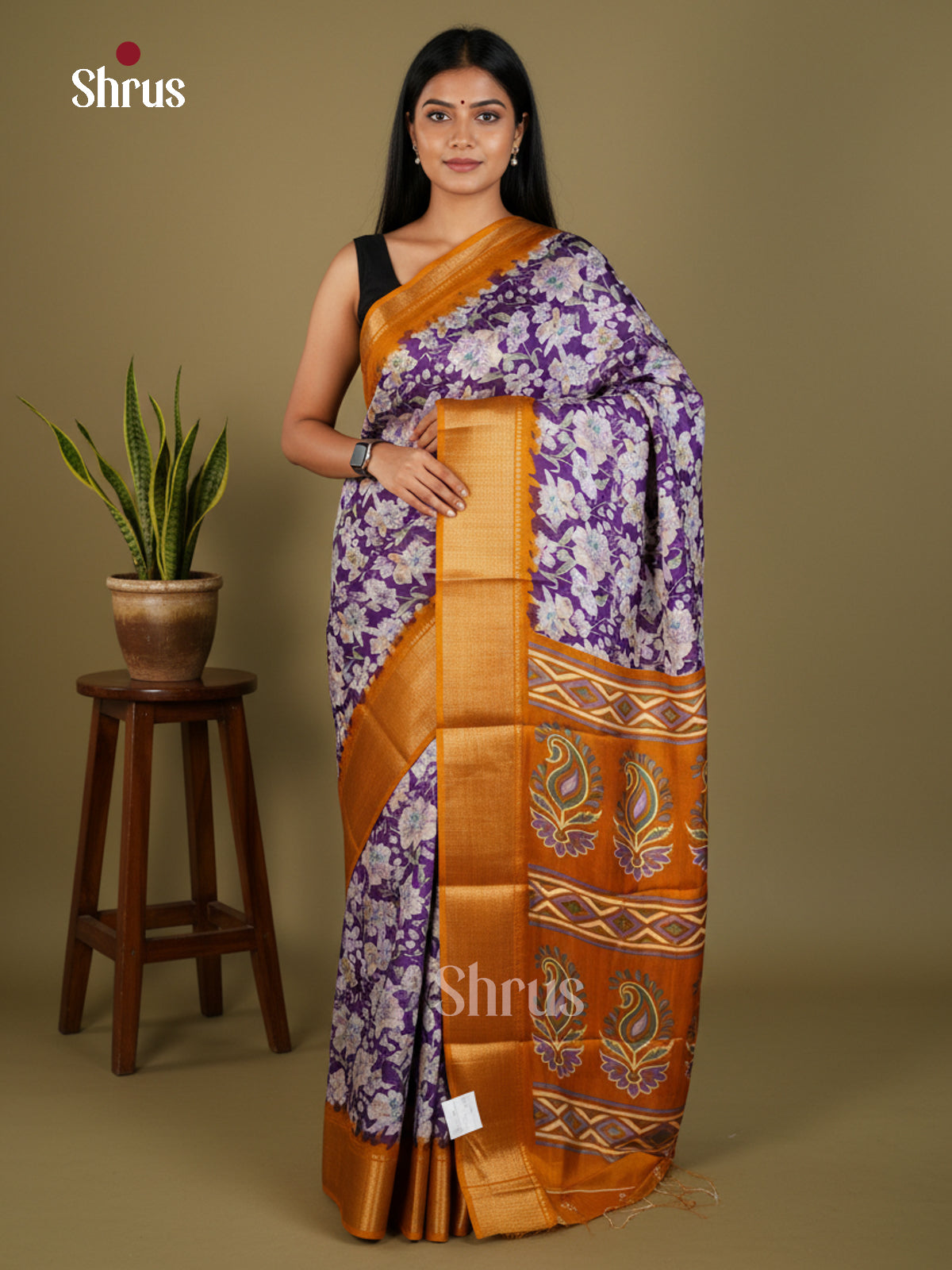 EBS14066 - Semi Crepe - Saree - Shop on Shrus.com