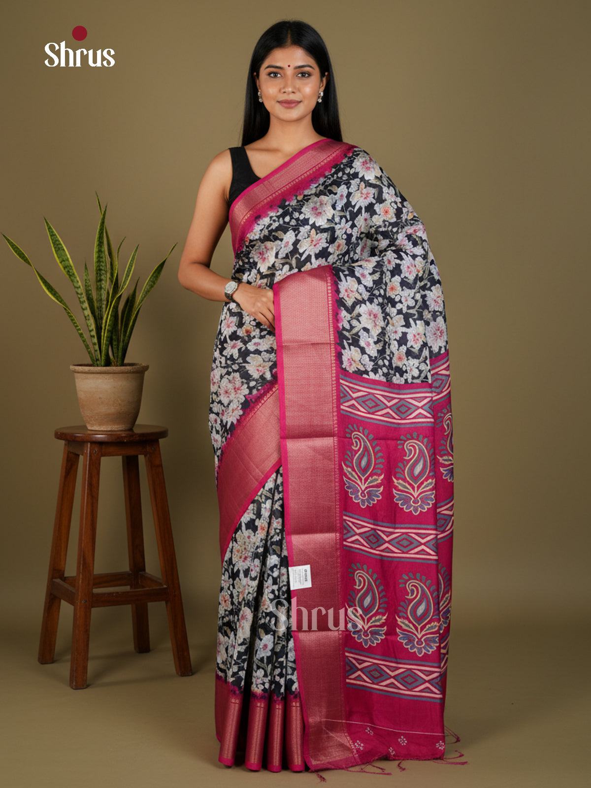 EBS14067 - Semi Crepe - Saree - Shop on Shrus.com