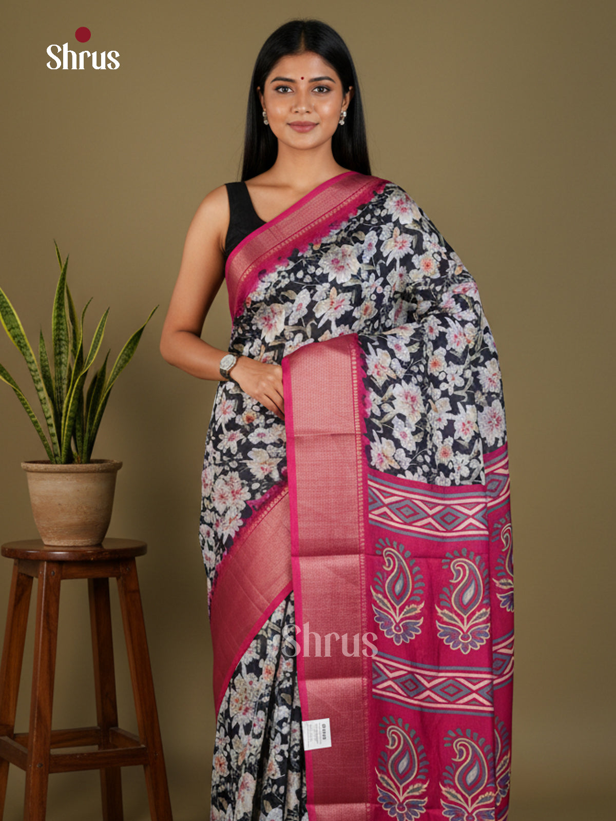 EBS14067 - Semi Crepe - Saree - Shop on Shrus.com