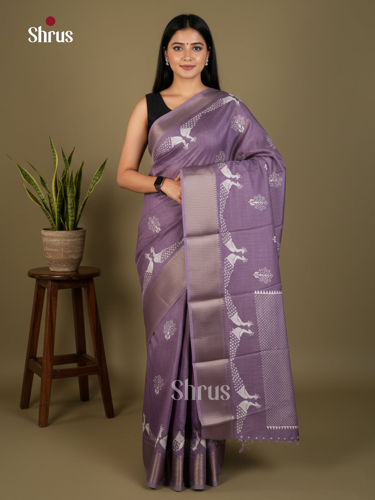 EBS14069 - Semi Crepe - Saree - Shop on Shrus.com