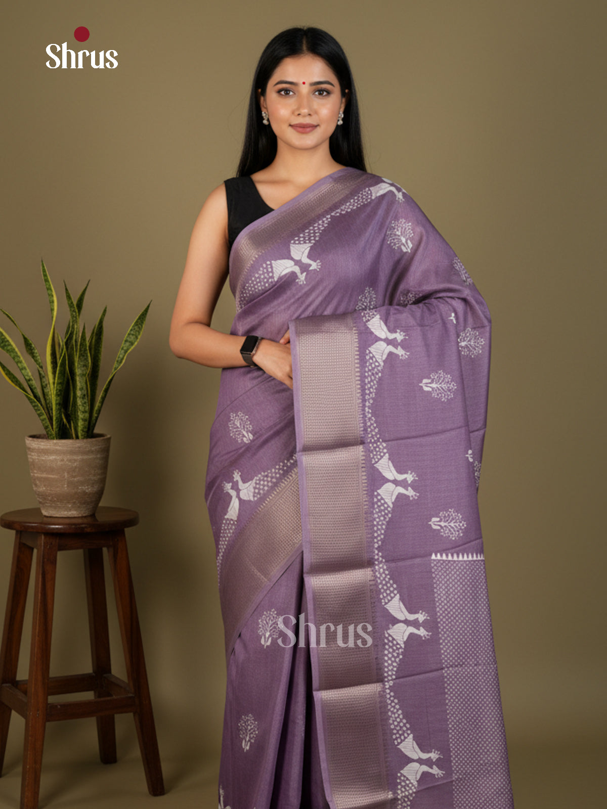 EBS14069 - Semi Crepe - Saree - Shop on Shrus.com