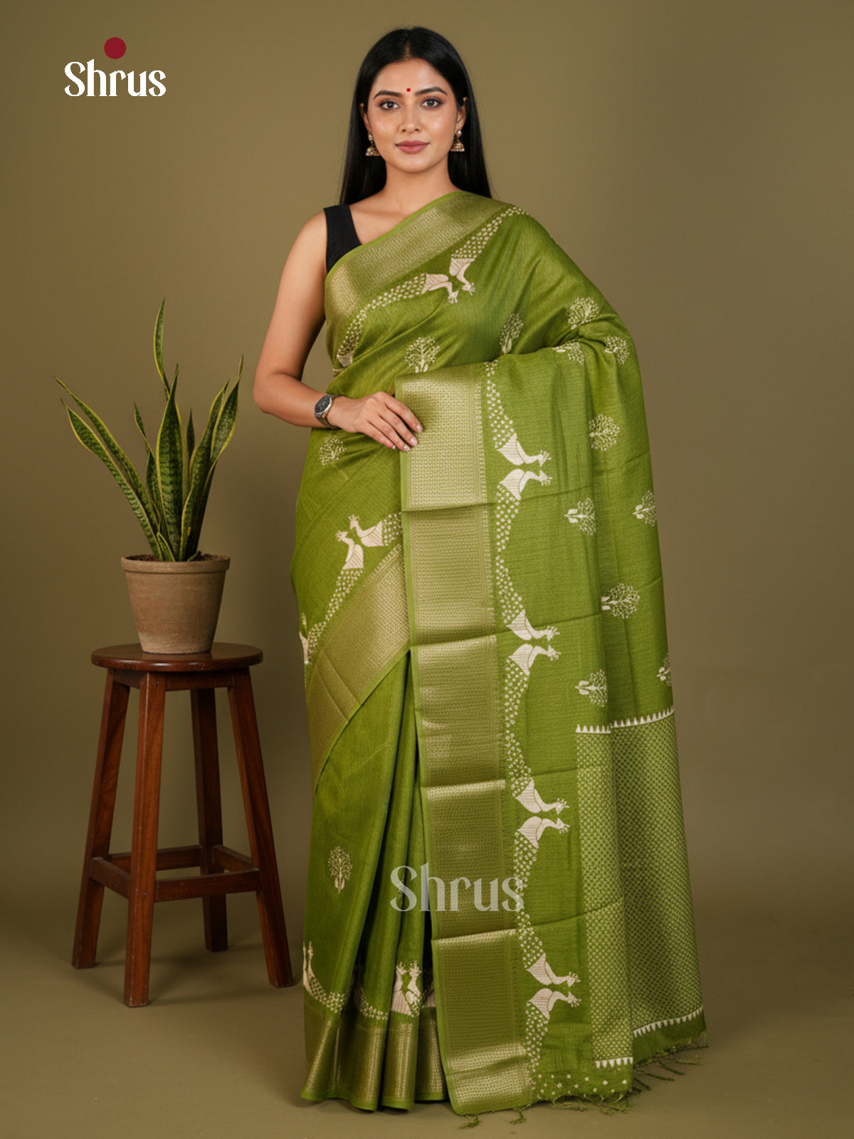 EBS14071 - Semi Crepe - Saree - Shop on Shrus.com