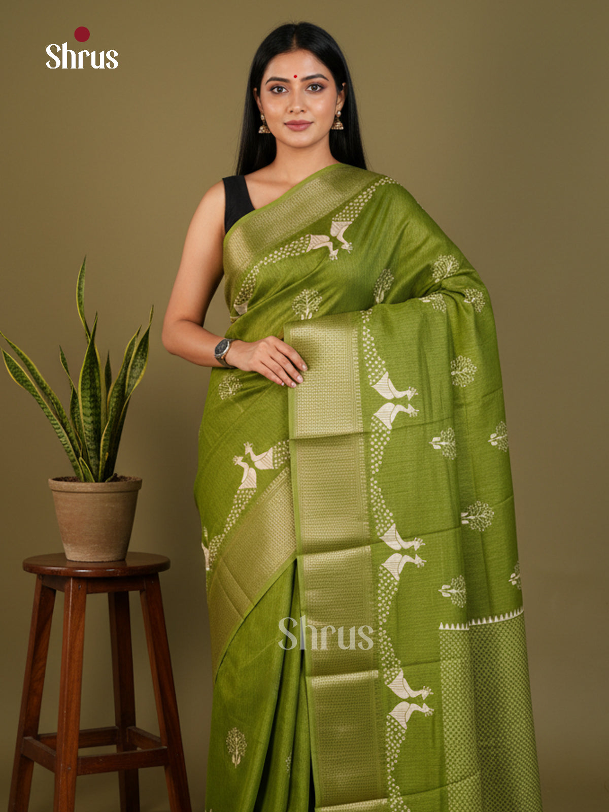 EBS14071 - Semi Crepe - Saree - Shop on Shrus.com