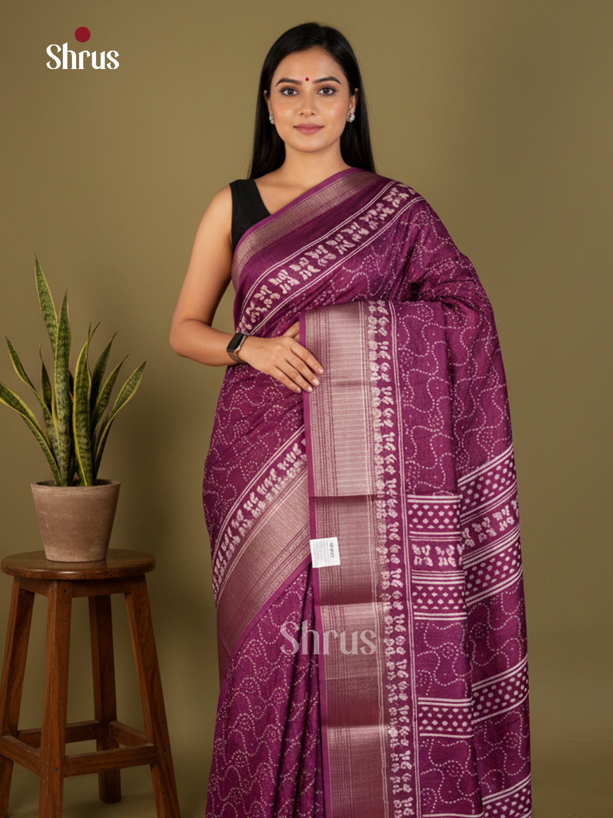 EBS14074 - Semi Crepe - Saree - Shop on Shrus.com