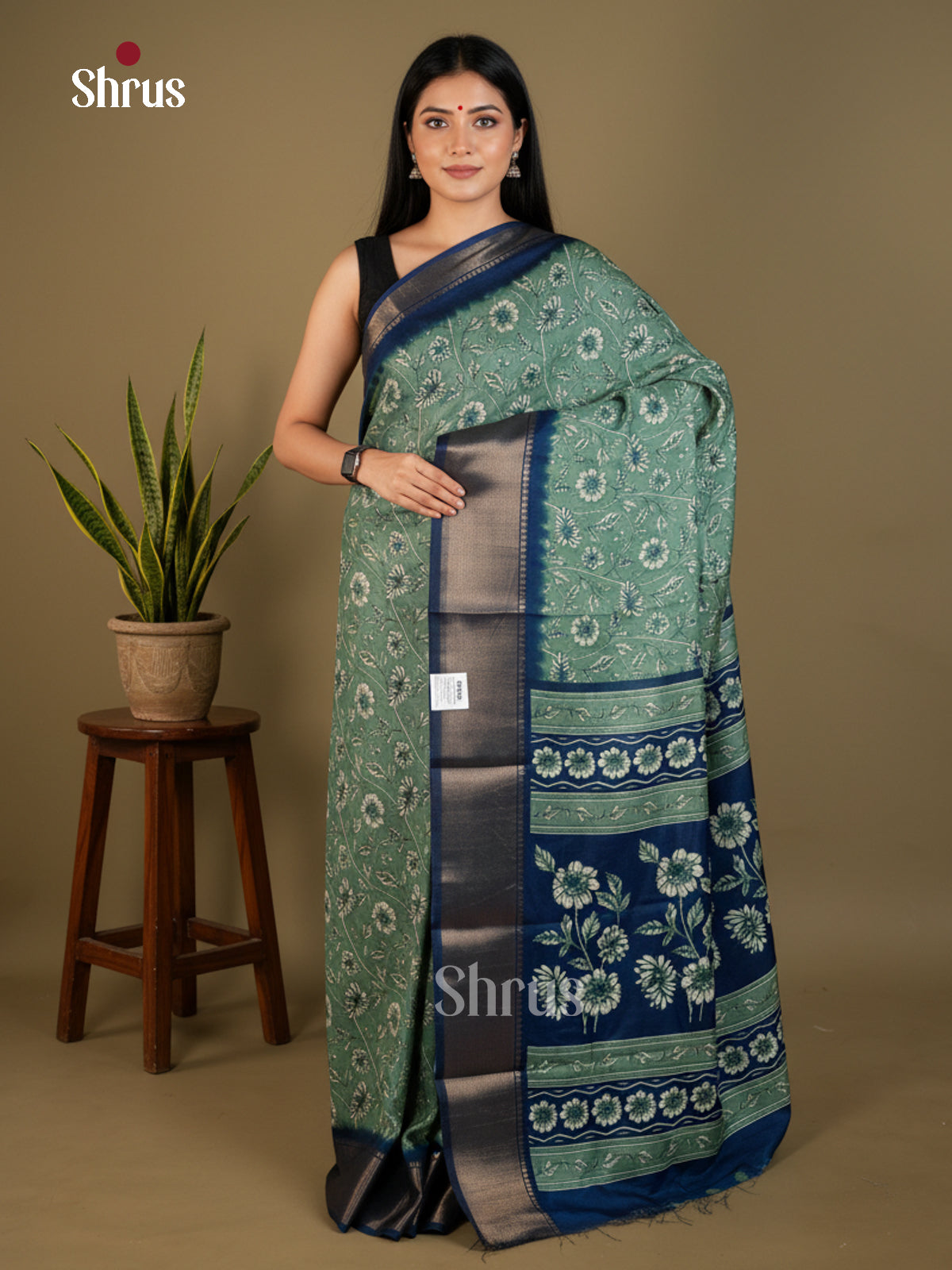 EBS14078 - Semi Crepe - Saree - Shop on Shrus.com