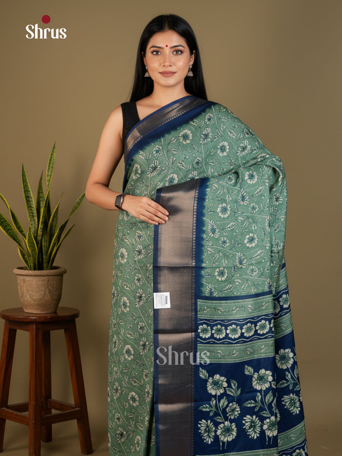 EBS14078 - Semi Crepe - Saree - Shop on Shrus.com