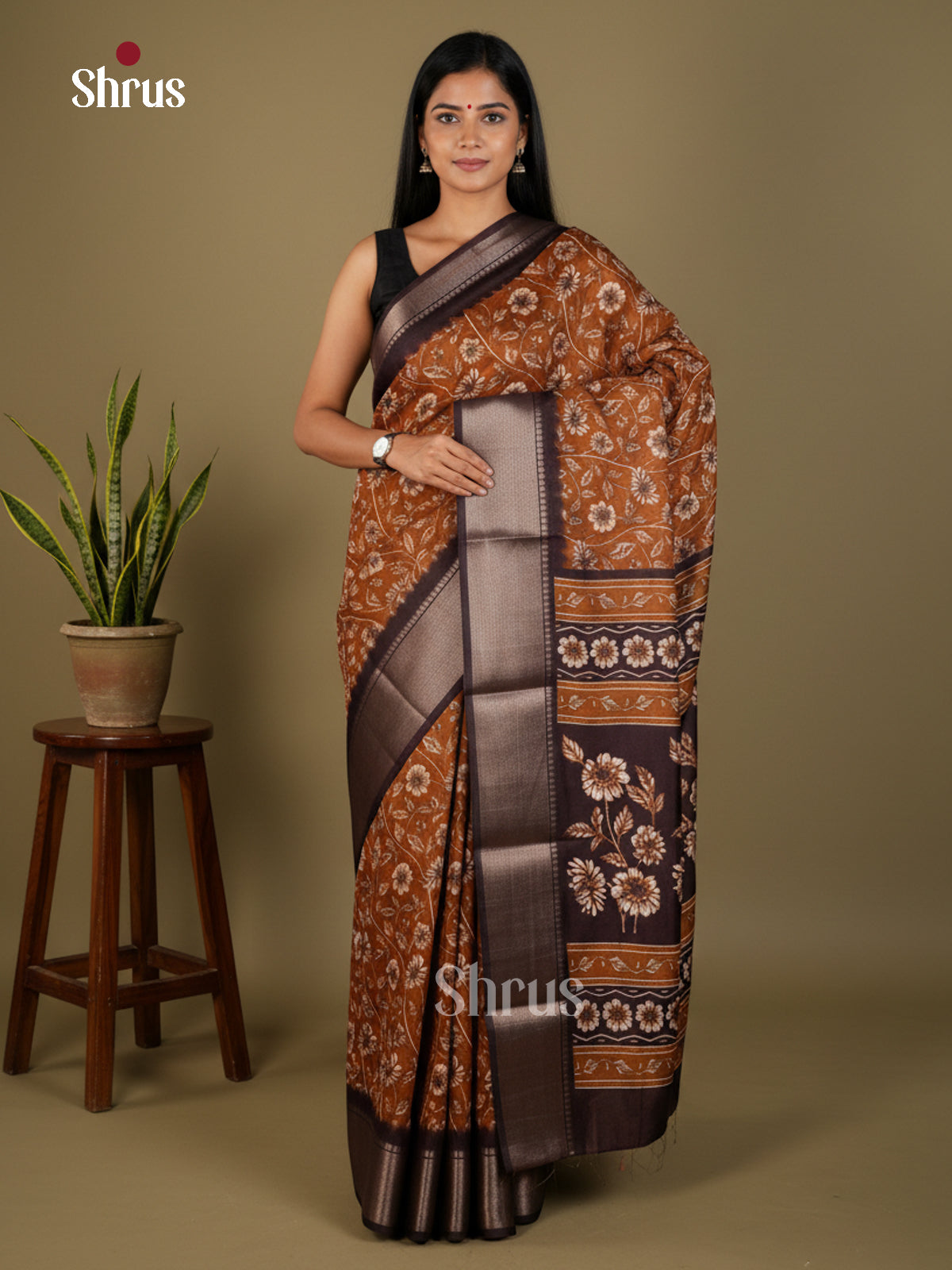 EBS14083 - Semi Crepe - Saree - Shop on Shrus.com