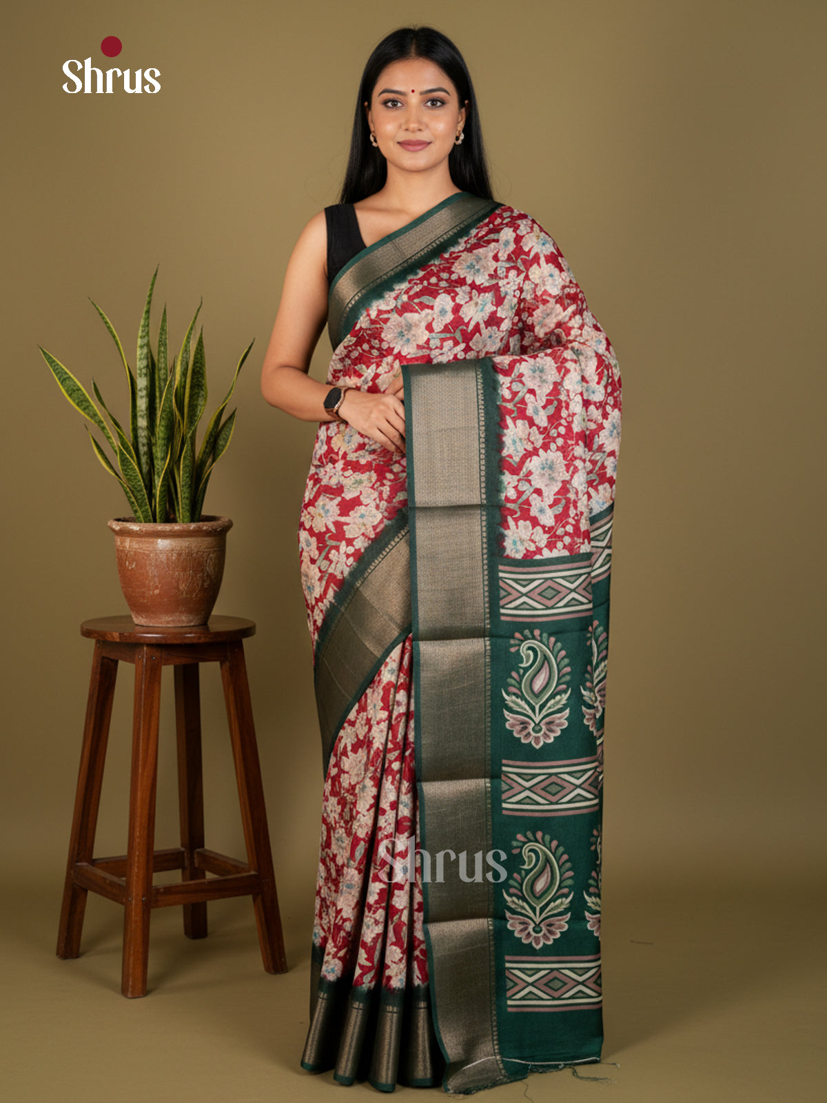 EBS14085 - Semi Crepe - Saree - Shop on Shrus.com