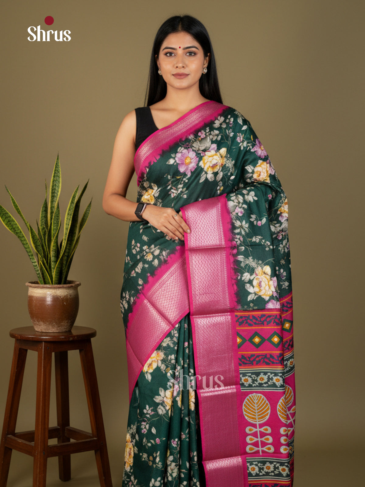 EBS14087 - Semi Crepe - Saree - Shop on Shrus.com