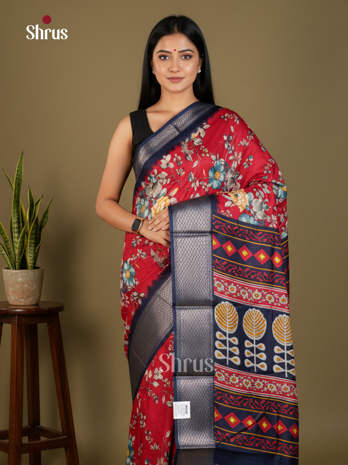 EBS14092 - Semi Crepe - Saree - Shop on Shrus.com