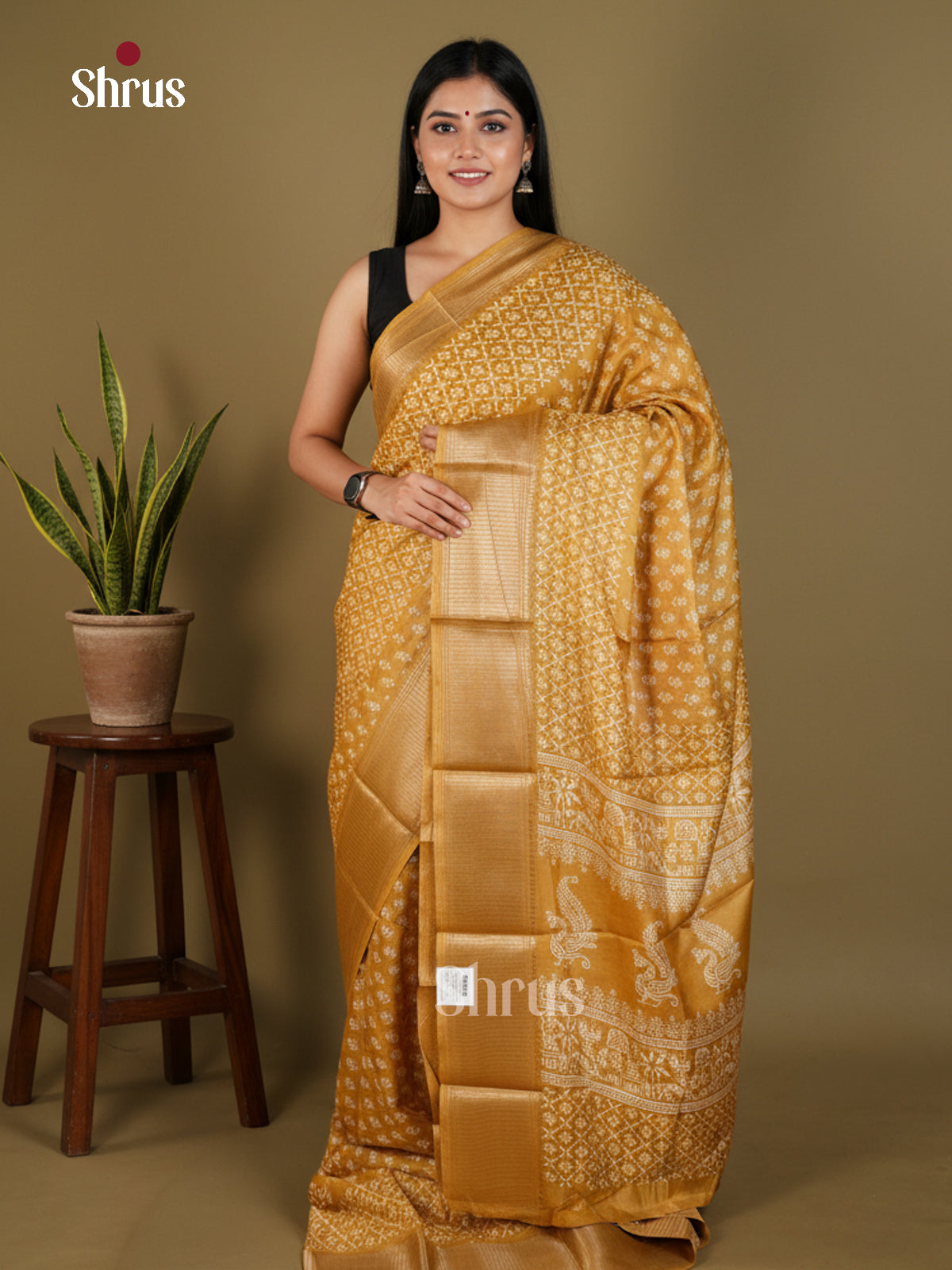 EBS14169 - Semi Crepe - Saree - Shop on Shrus.com