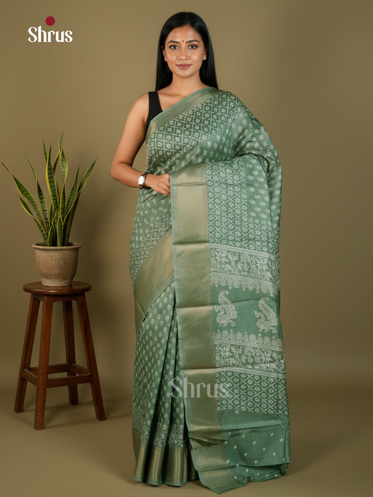 EBS14170 - Semi Crepe - Saree - Shop on Shrus.com
