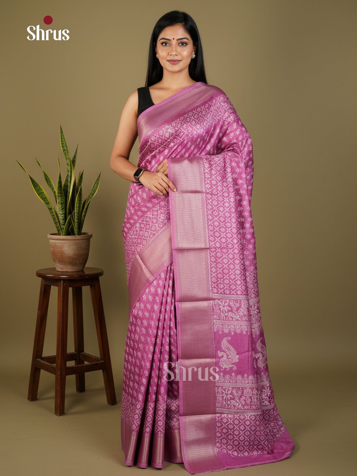EBS14172 - Semi Crepe - Saree - Shop on Shrus.com