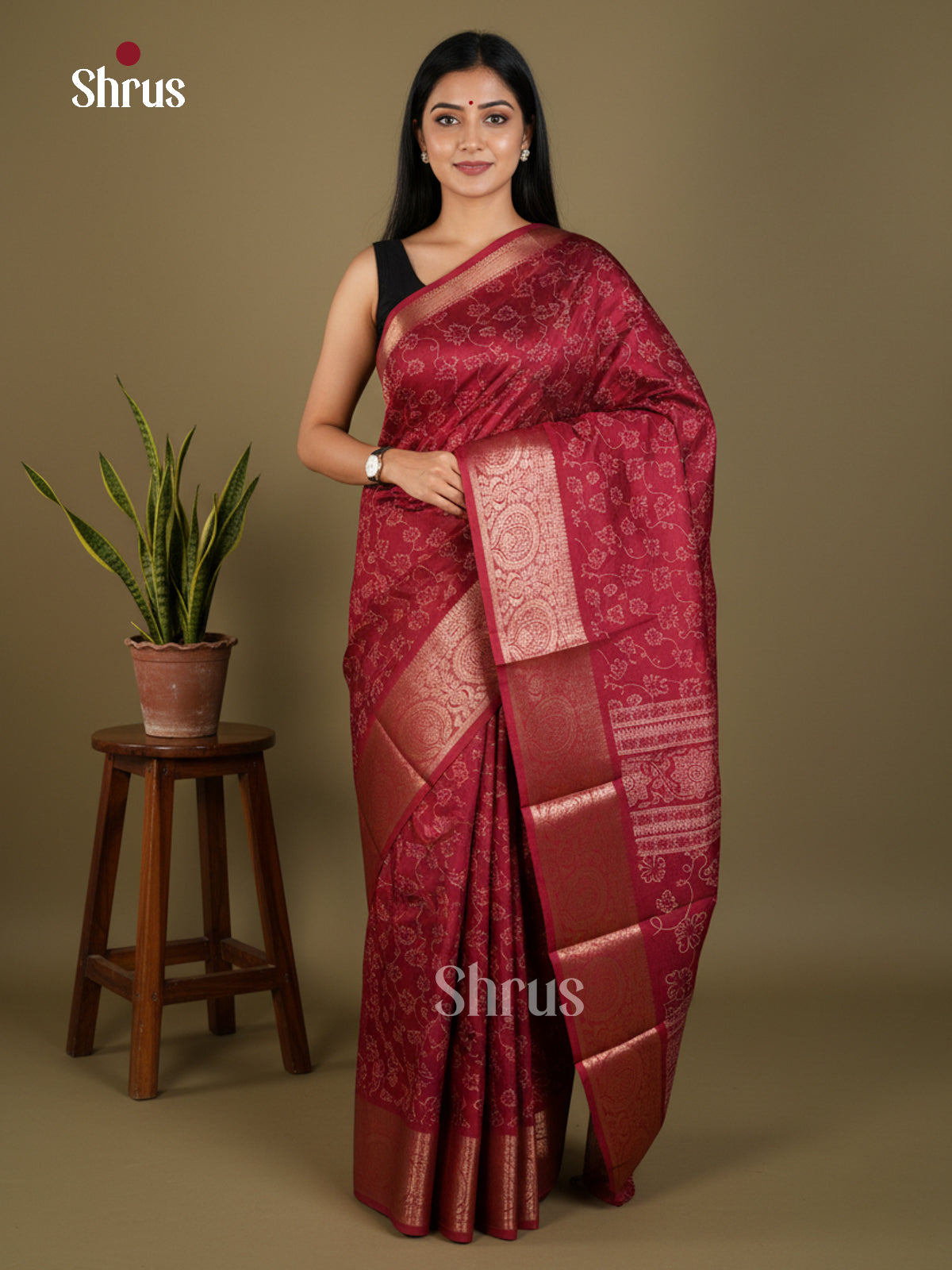 EBS14176 - Semi Crepe - Saree - Shop on Shrus.com