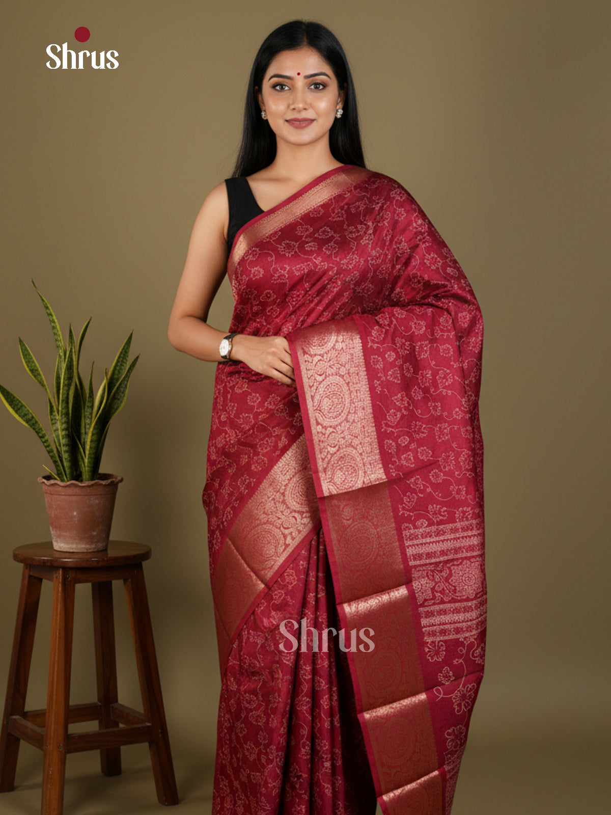 EBS14176 - Semi Crepe - Saree - Shop on Shrus.com