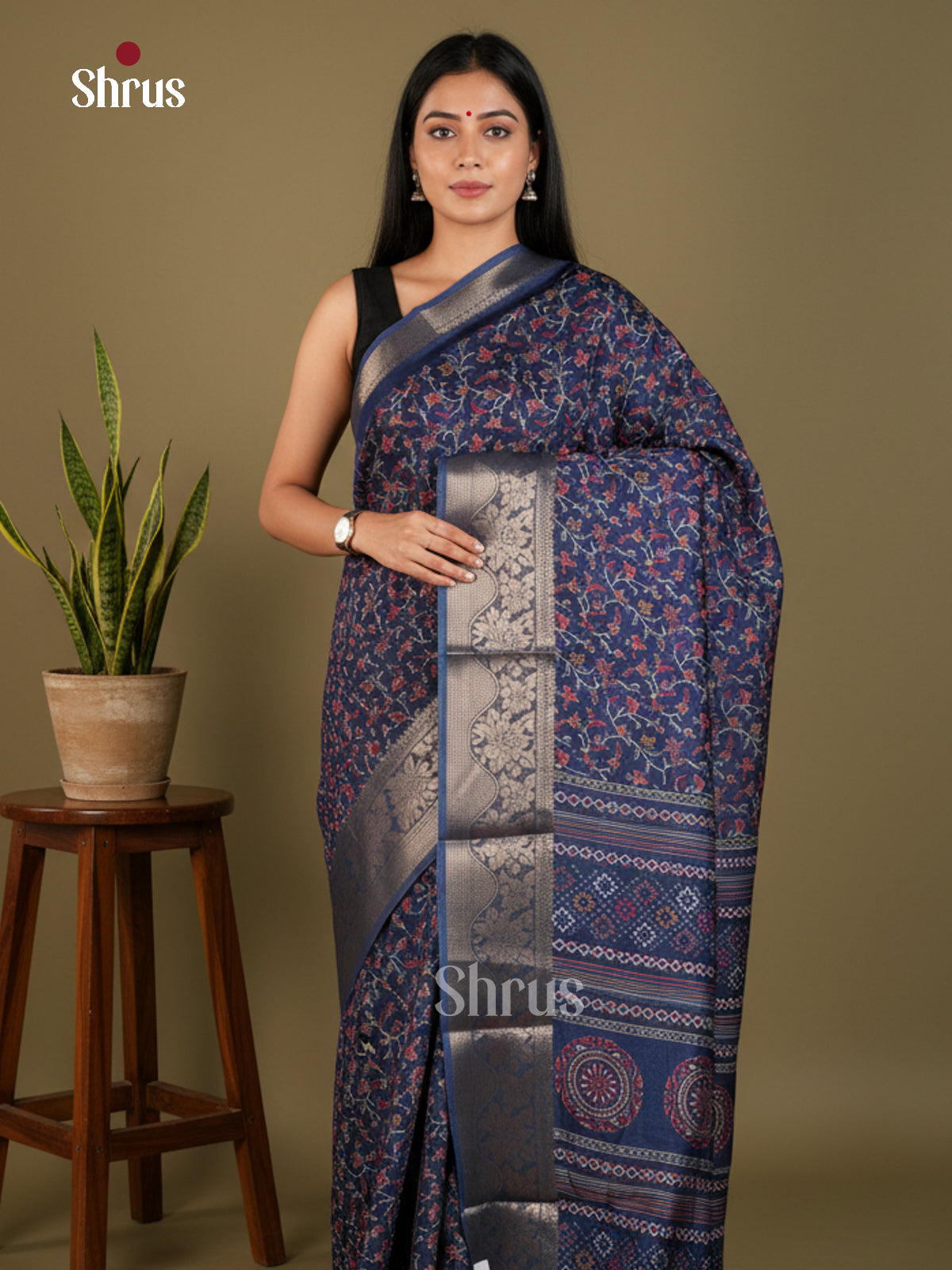 EBS14178 - Semi Crepe - Saree - Shop on Shrus.com