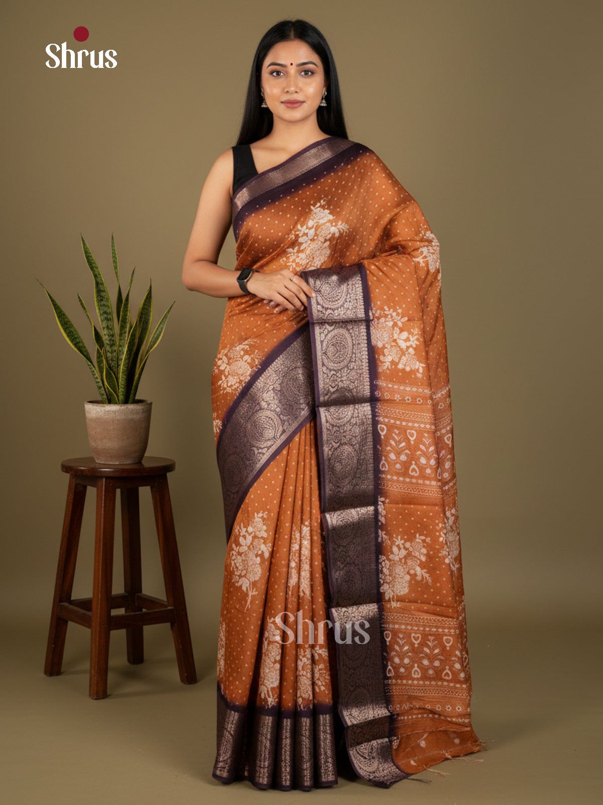 EBS14185 - Semi Crepe - Saree - Shop on Shrus.com