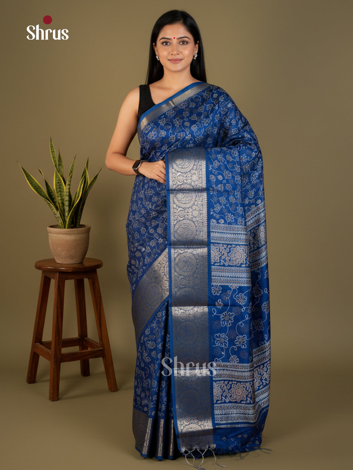 EBS14190 - Semi Crepe - Saree - Shop on Shrus.com