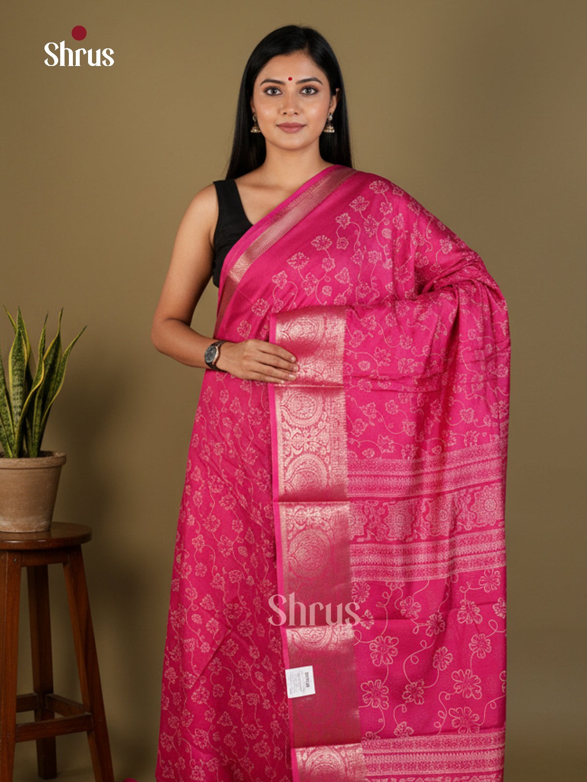 EBS14192 - Semi Crepe - Saree - Shop on Shrus.com