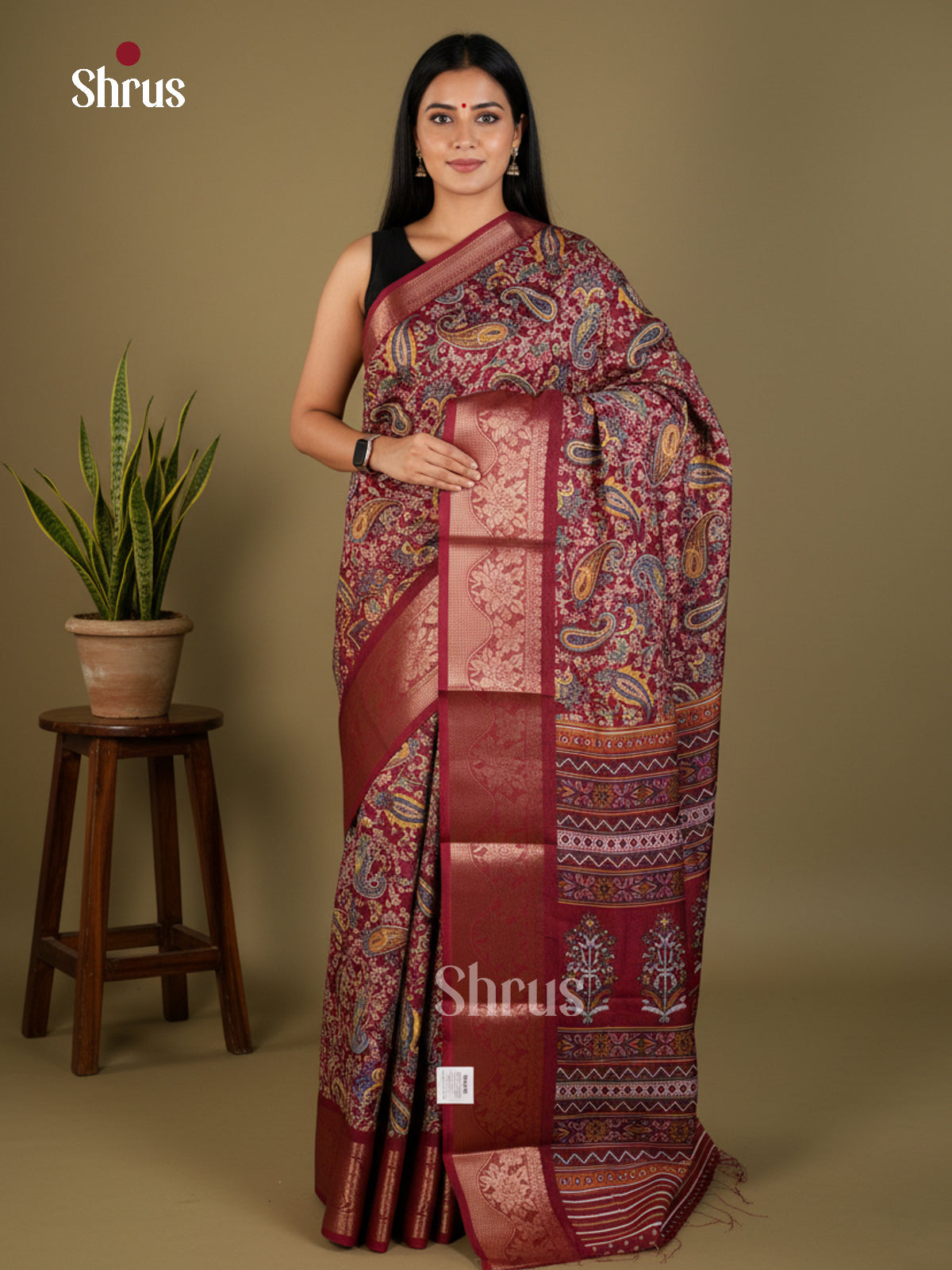 EBS14198 - Semi Crepe - Saree - Shop on Shrus.com