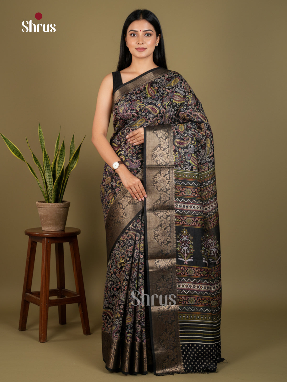 EBS14201 - Semi Crepe - Saree - Shop on Shrus.com