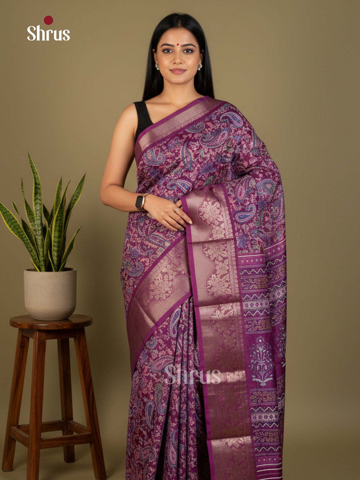 EBS14202 - Semi Crepe - Saree - Shop on Shrus.com