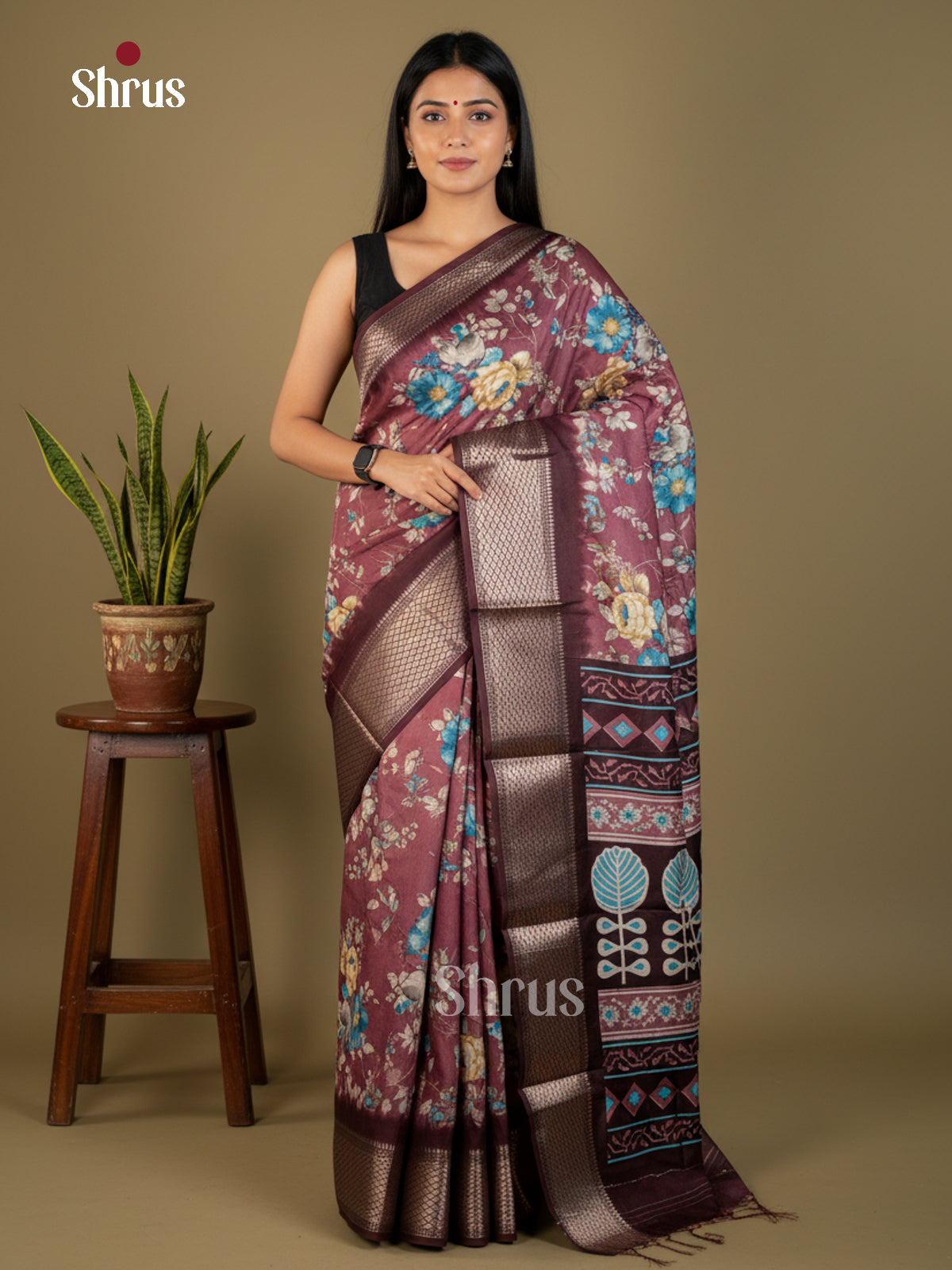 EBS14237 - Semi Crepe - Saree - Shop on Shrus.com