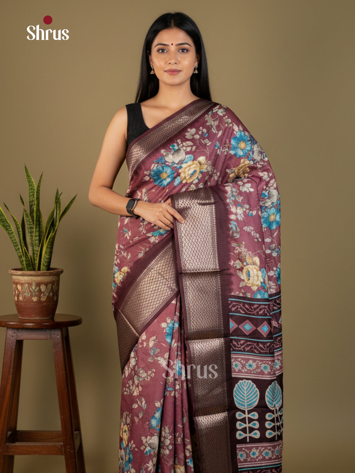 EBS14237 - Semi Crepe - Saree - Shop on Shrus.com