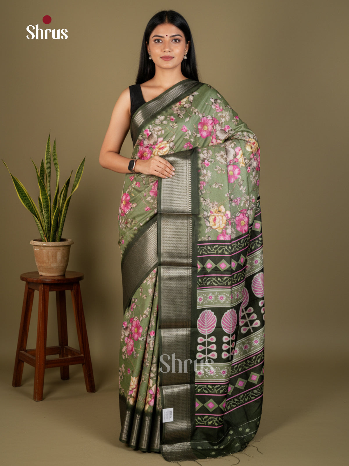 EBS14240 - Semi Crepe - Saree - Shop on Shrus.com