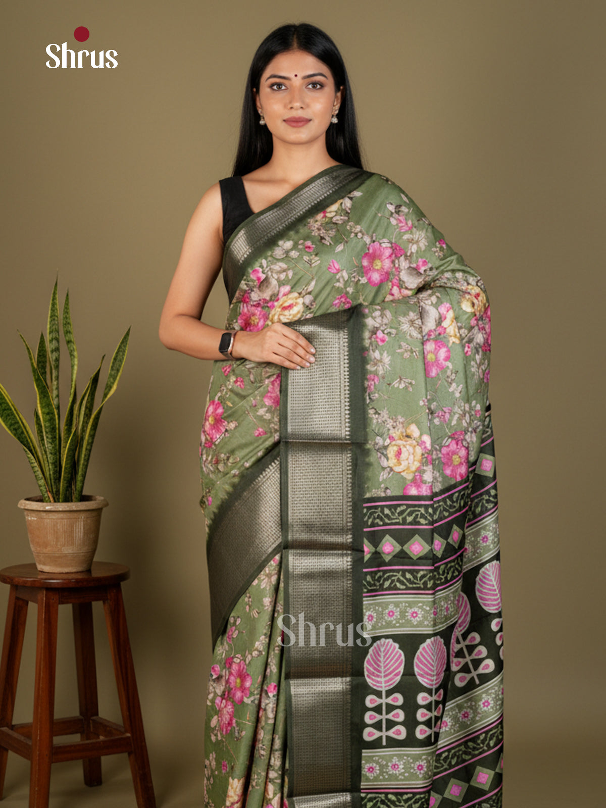 EBS14240 - Semi Crepe - Saree - Shop on Shrus.com