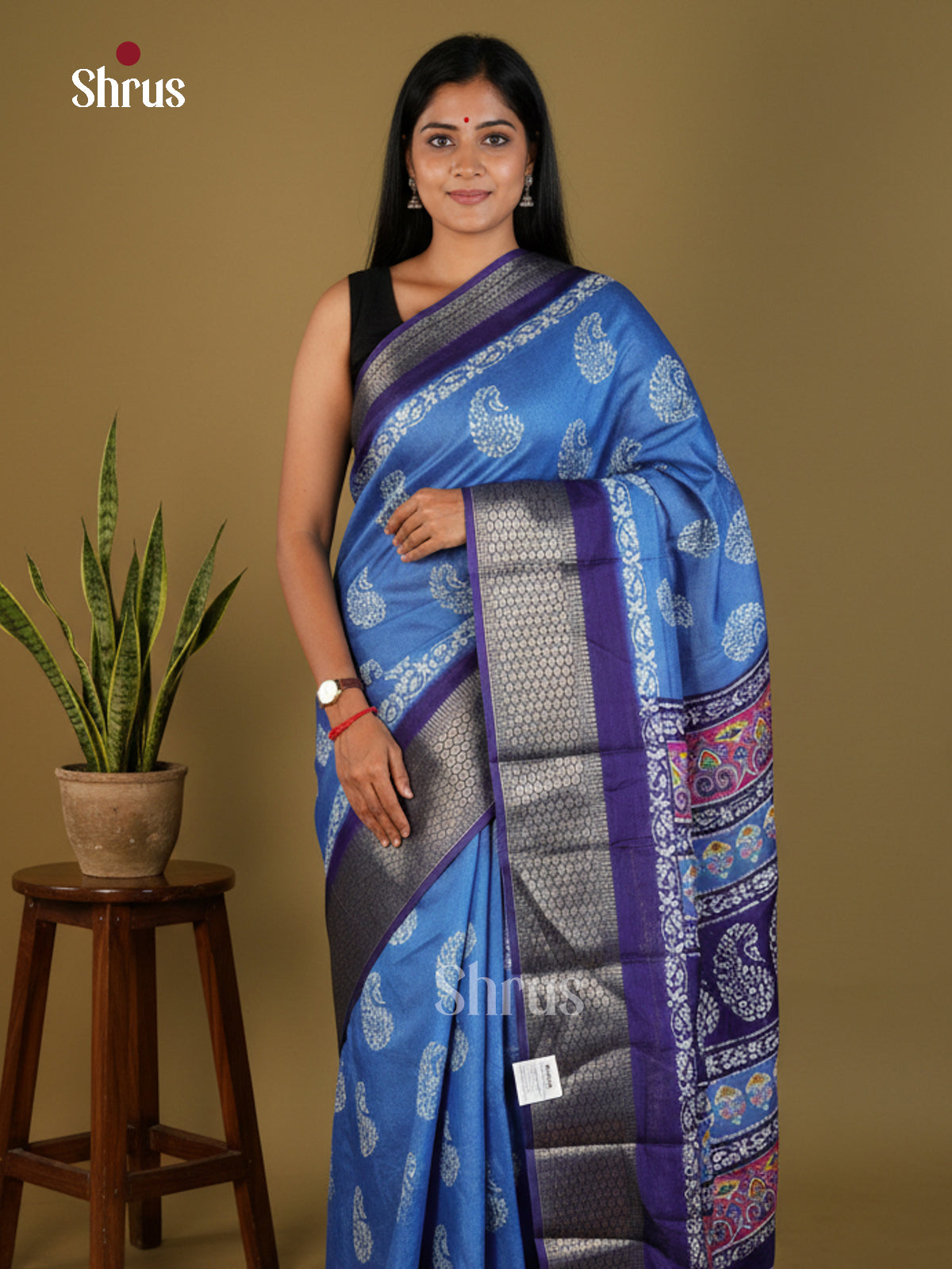 EBS14252 - Semi Crepe - Saree - Shop on Shrus.com