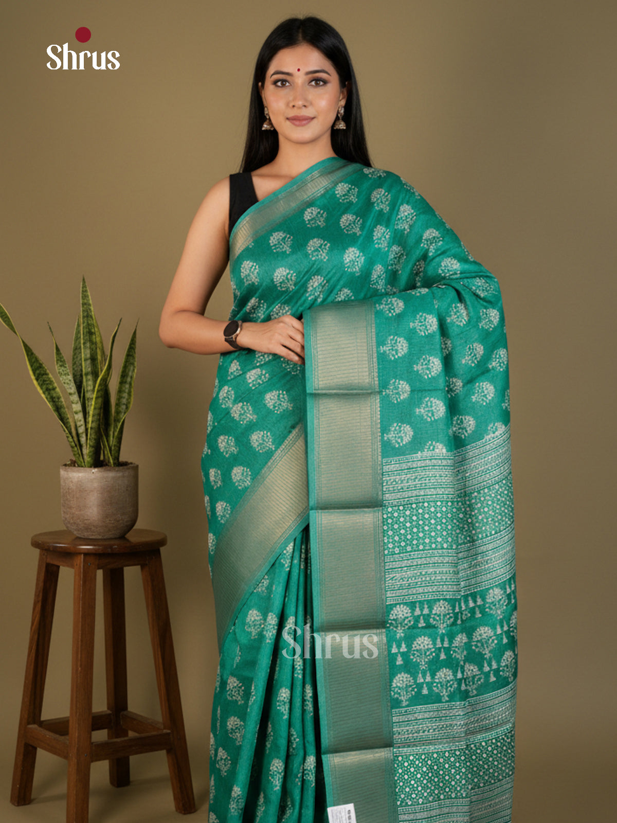 EBS14256 - Semi Crepe - Saree - Shop on Shrus.com