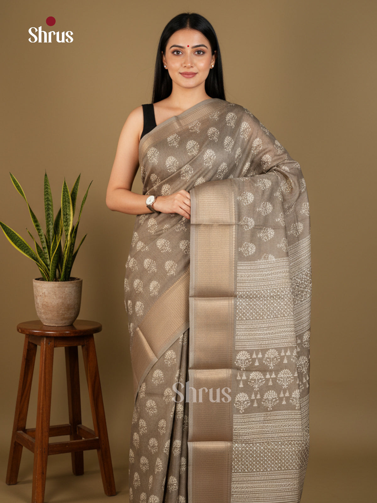 EBS14258 - Semi Crepe - Saree - Shop on Shrus.com