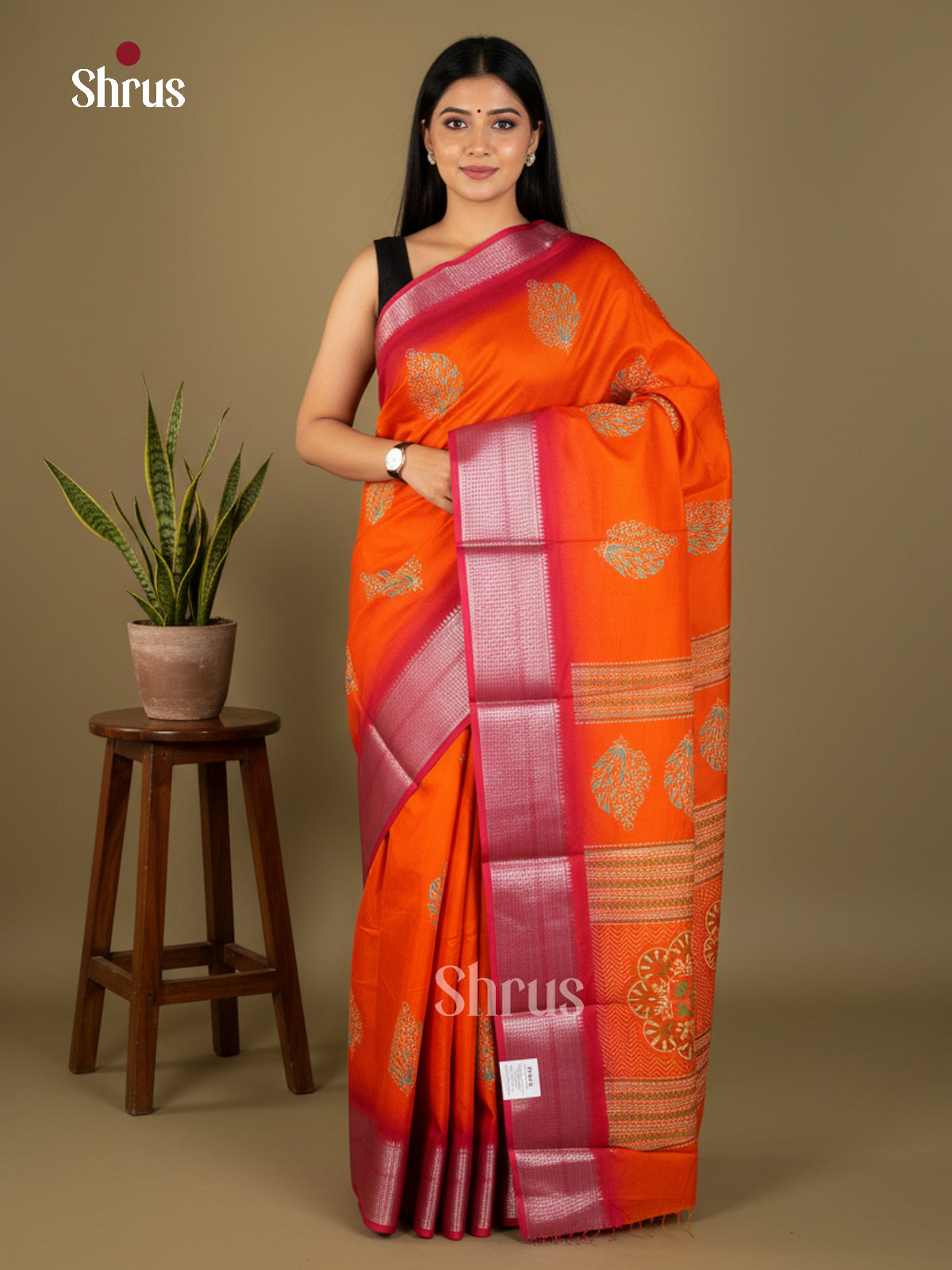 EBS14260 - Semi Crepe - Saree - Shop on Shrus.com