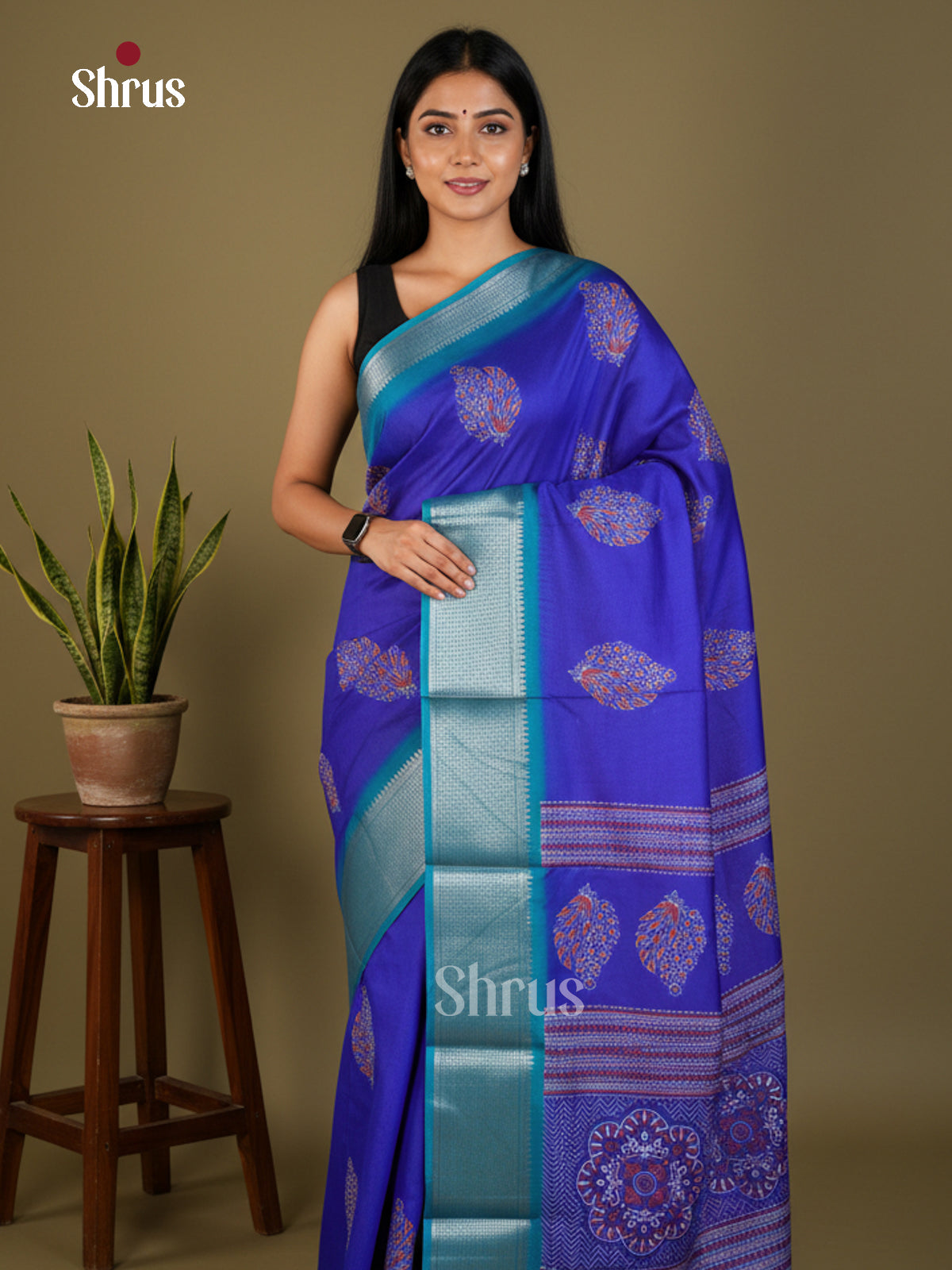 EBS14261 - Semi Crepe - Saree - Shop on Shrus.com