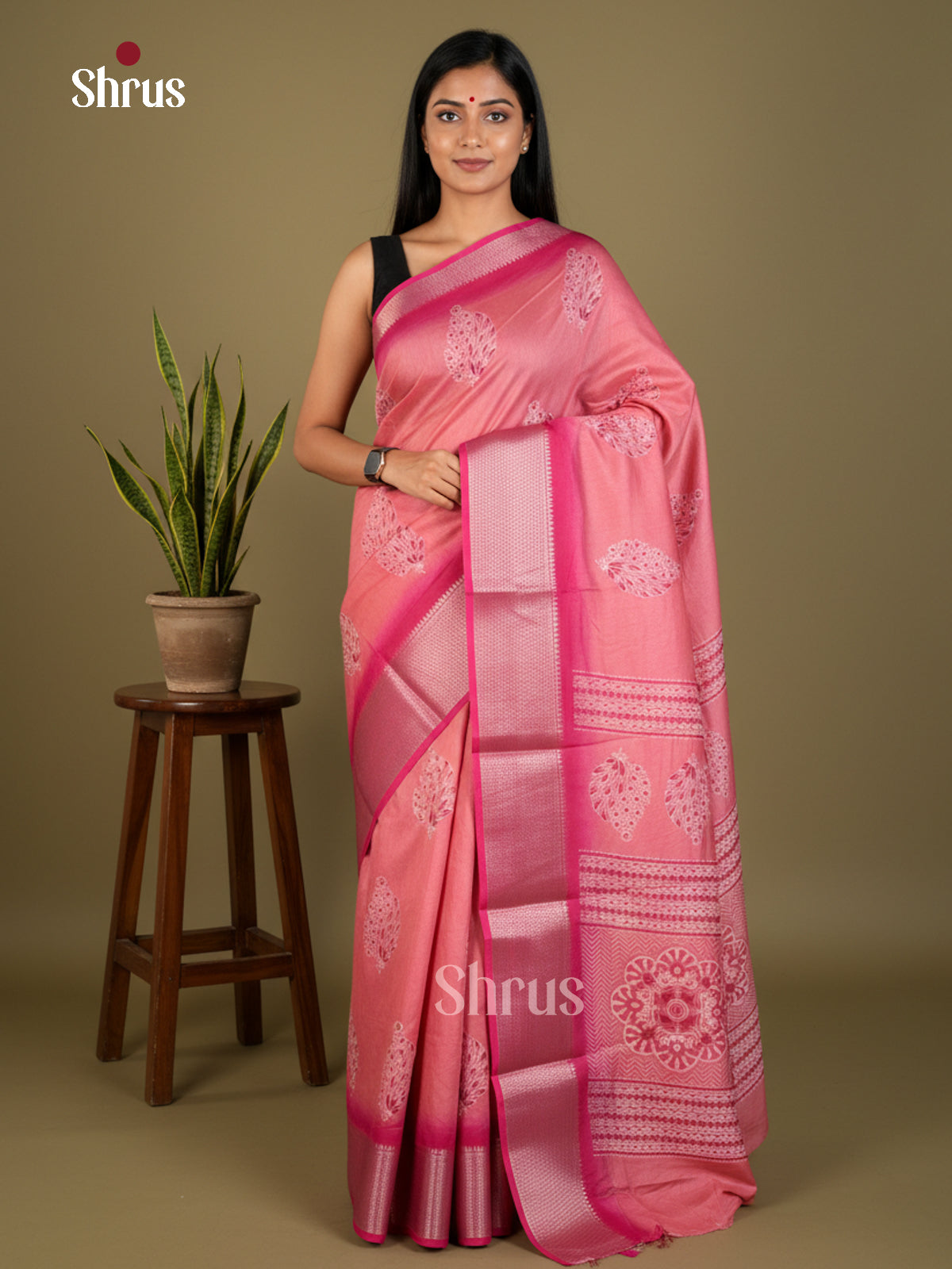 EBS14262 - Semi Crepe - Saree - Shop on Shrus.com
