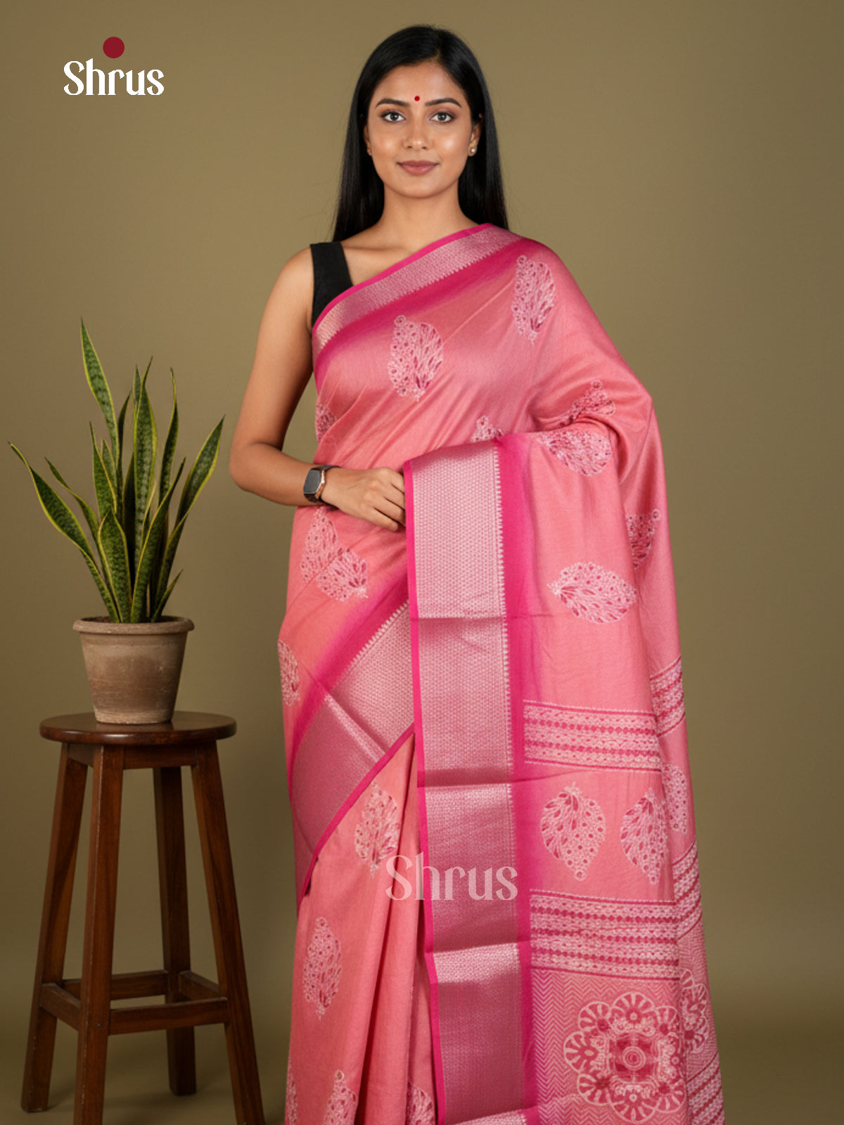 EBS14262 - Semi Crepe - Saree - Shop on Shrus.com