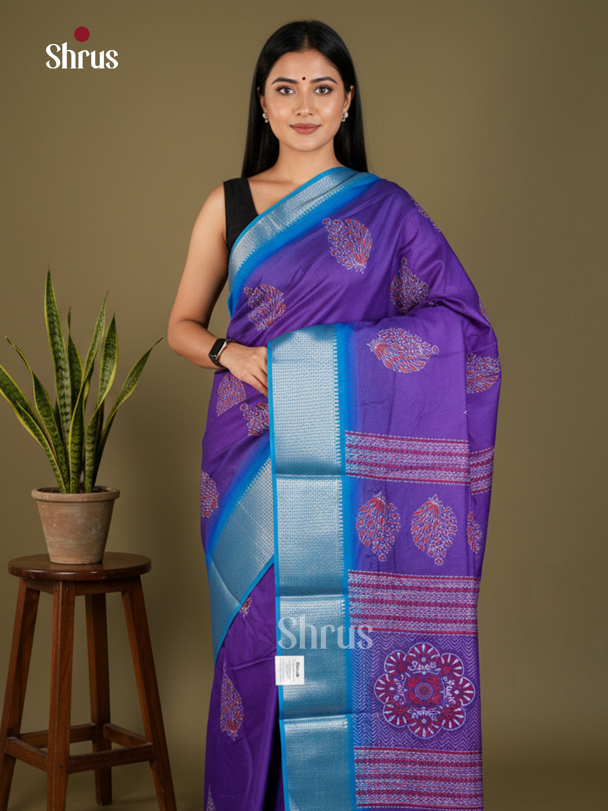 EBS14263 - Semi Crepe - Saree - Shop on Shrus.com