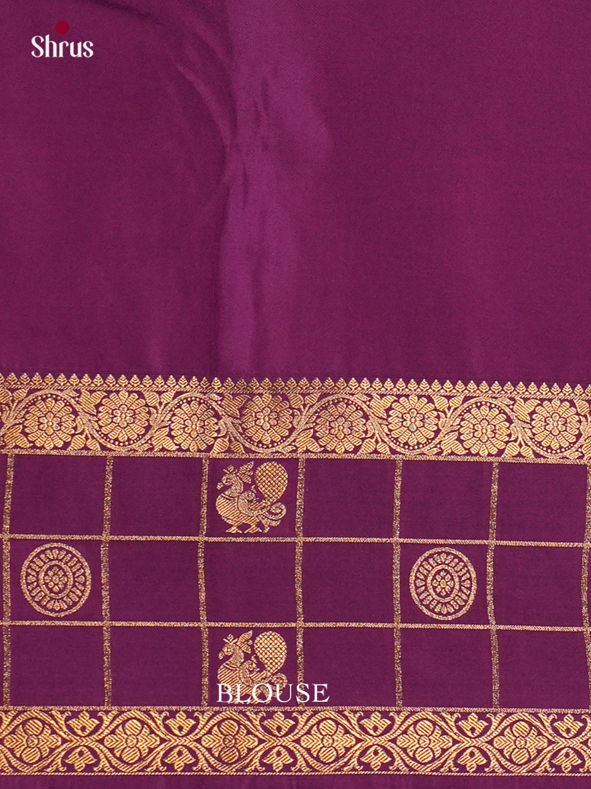EBS16296 - Semi Kanchipuram Saree - Shop on Shrus.com