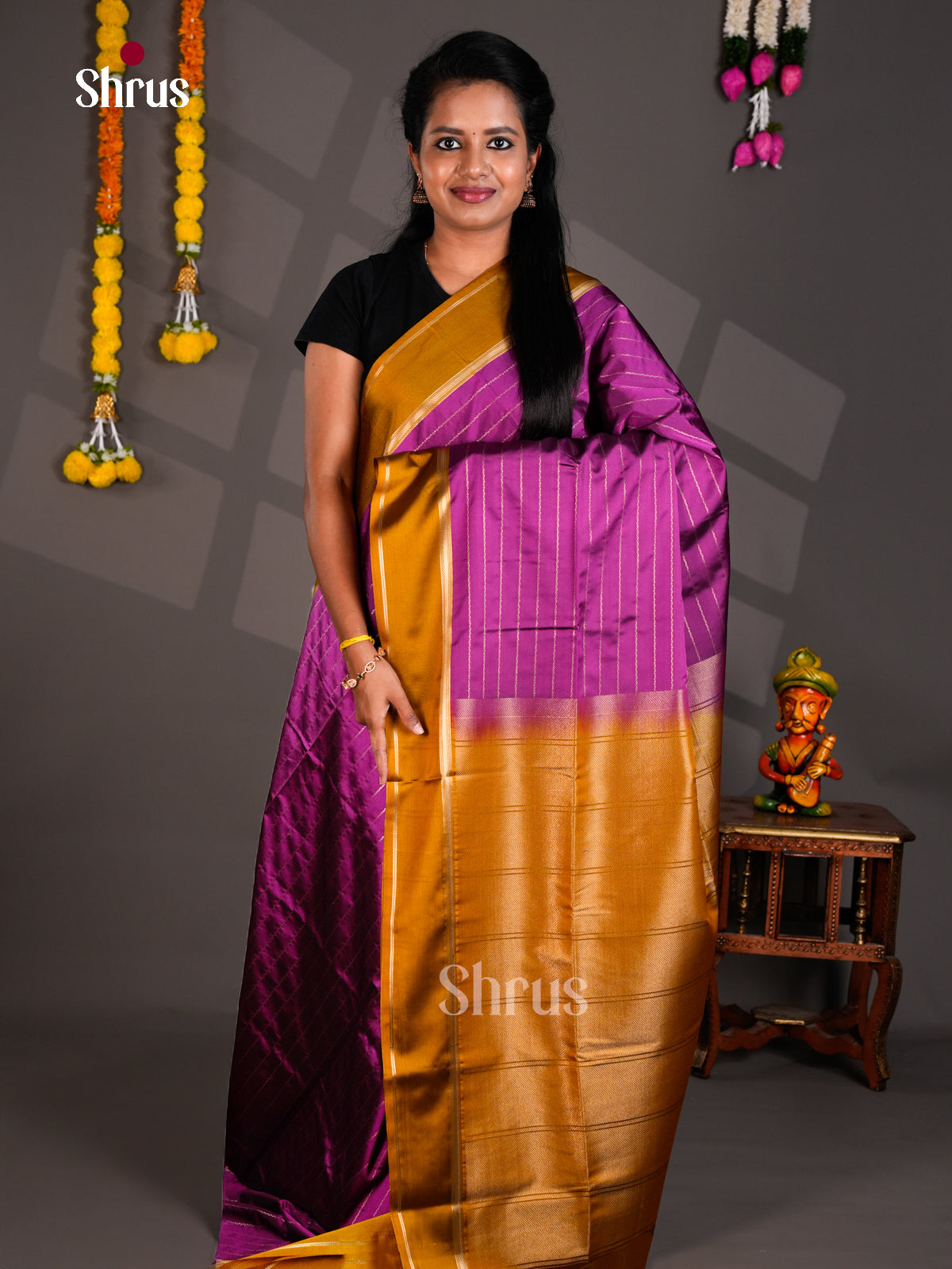 Semi Softsilk Saree - EBS16364 - Shop on Shrus.com