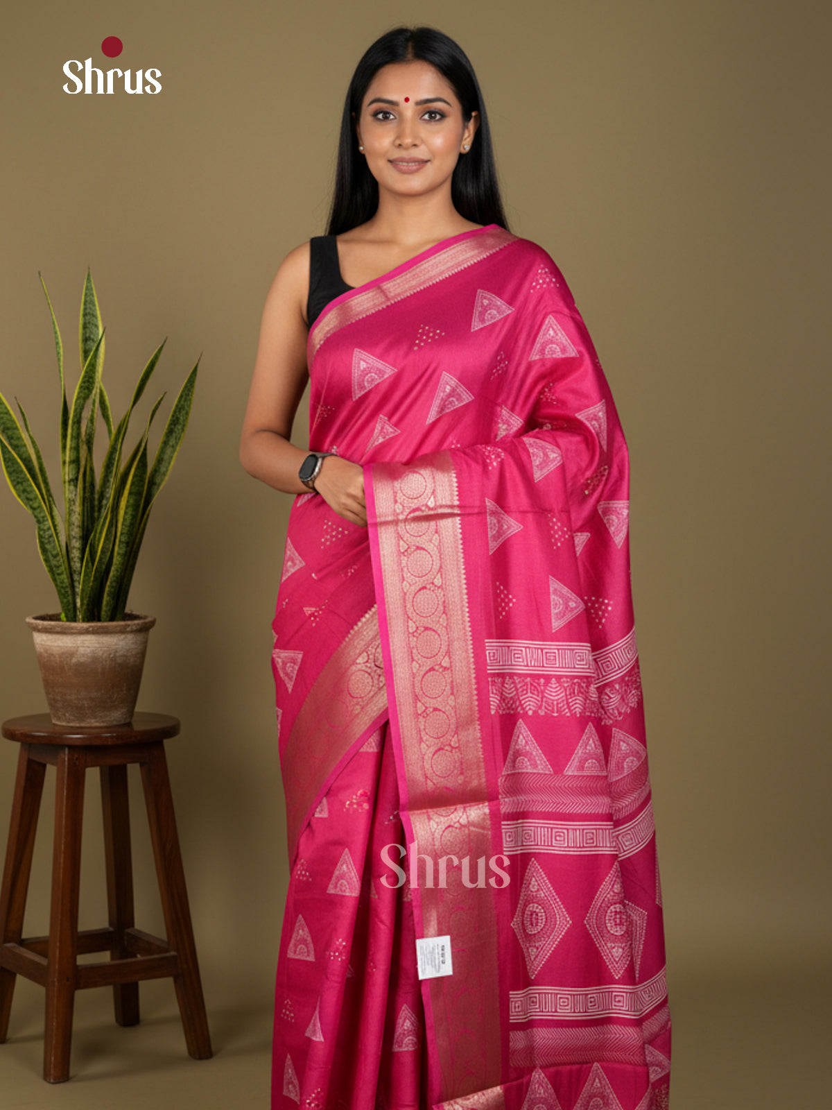 EBS16388 - Semi Crepe Saree - Shop on Shrus.com