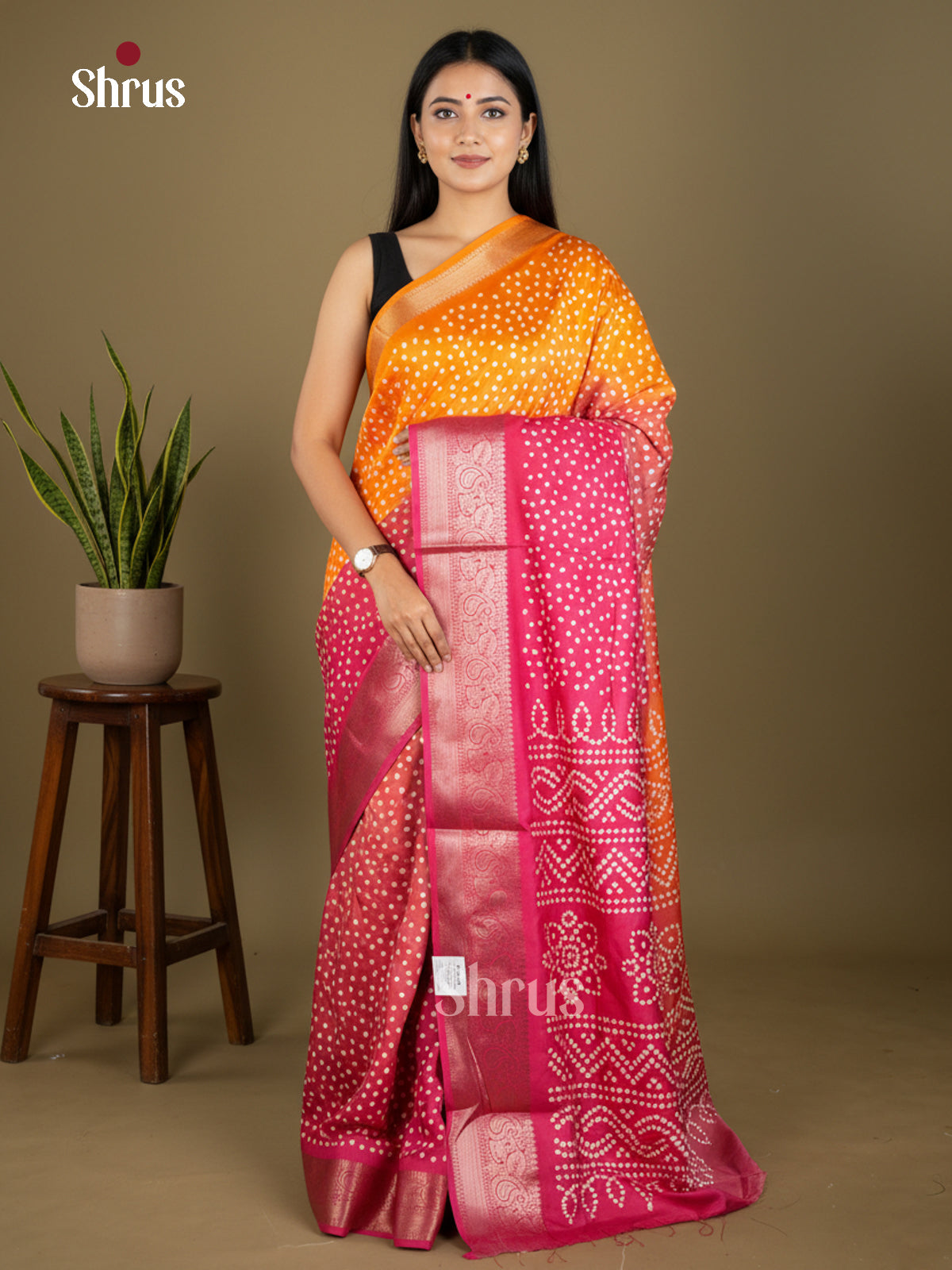 Semi Crepe Saree - EBS16416 - Shop on Shrus.com