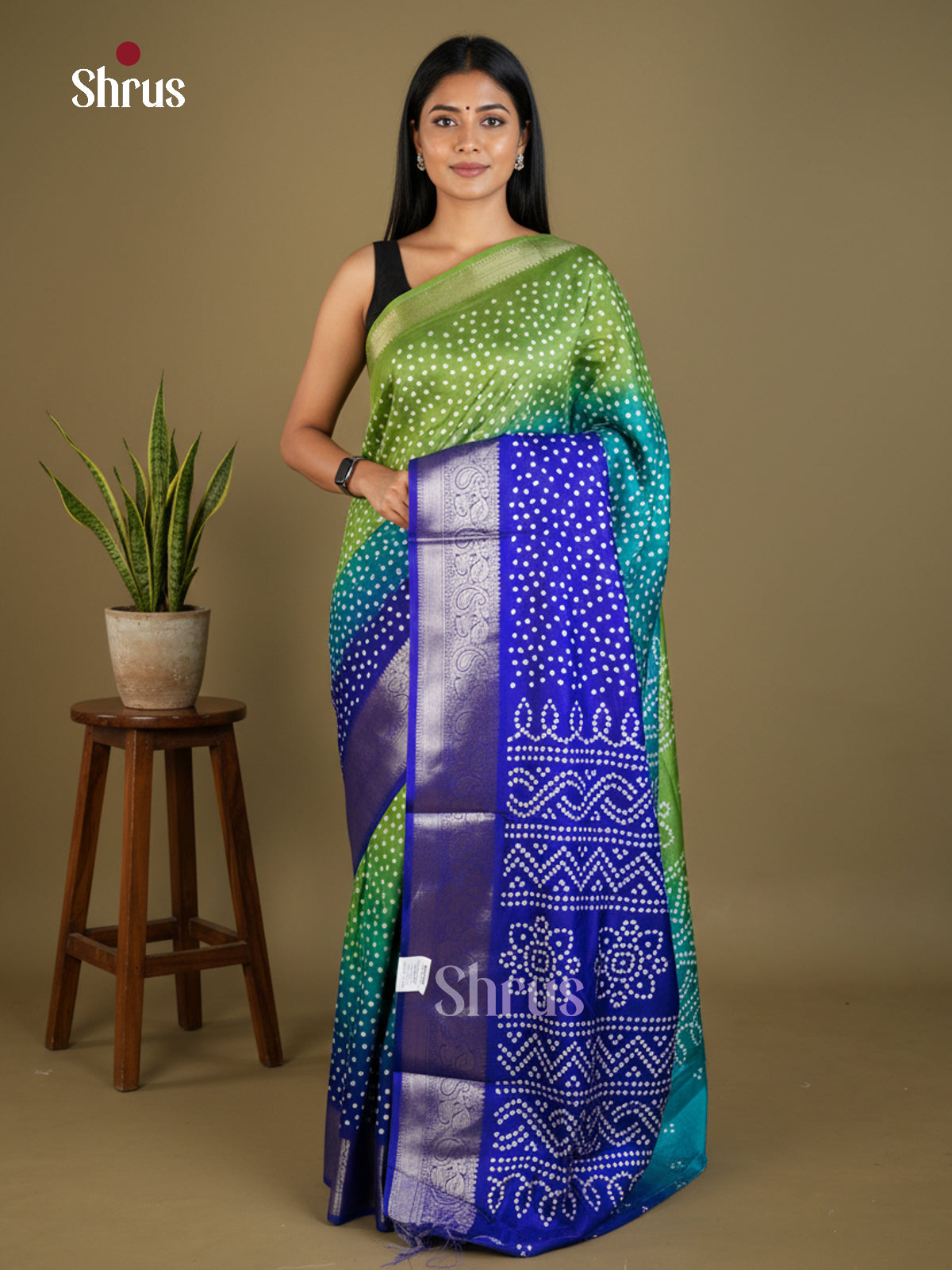 Semi Crepe Saree - EBS16419 - Shop on Shrus.com