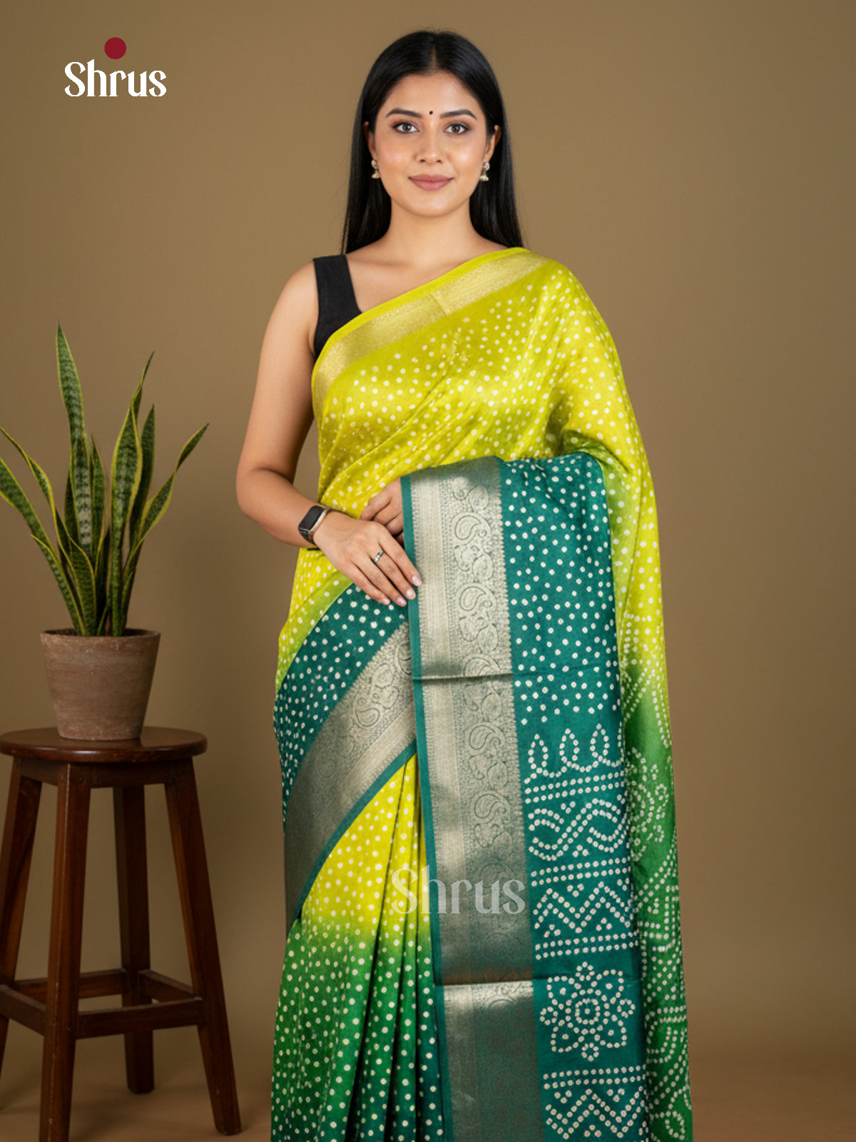 EBS16421 - Semi Crepe Saree - Shop on Shrus.com