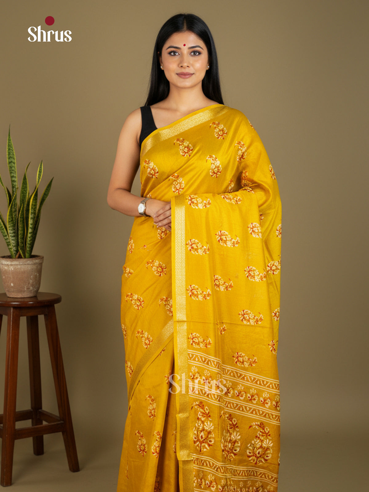 EBS16425 - Semi Crepe Saree - Shop on Shrus.com