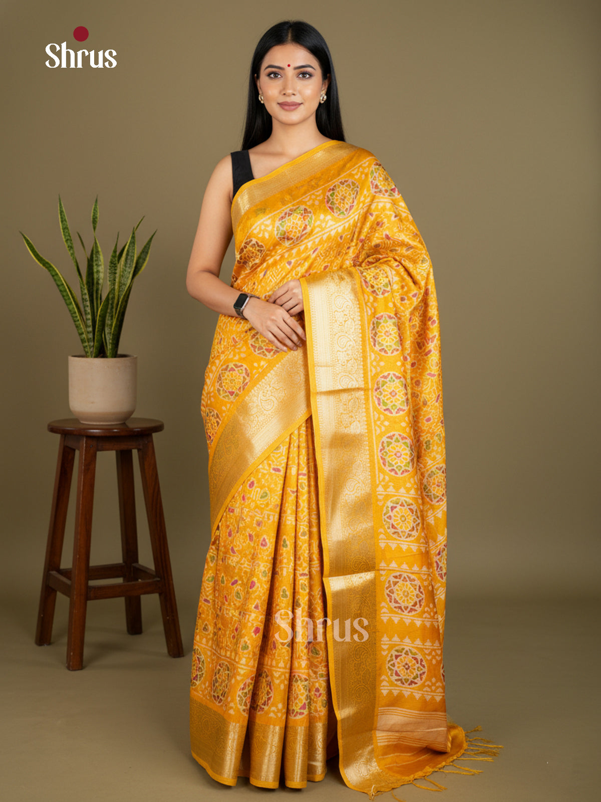 Semi Crepe Saree - EBS16432 - Shop on Shrus.com