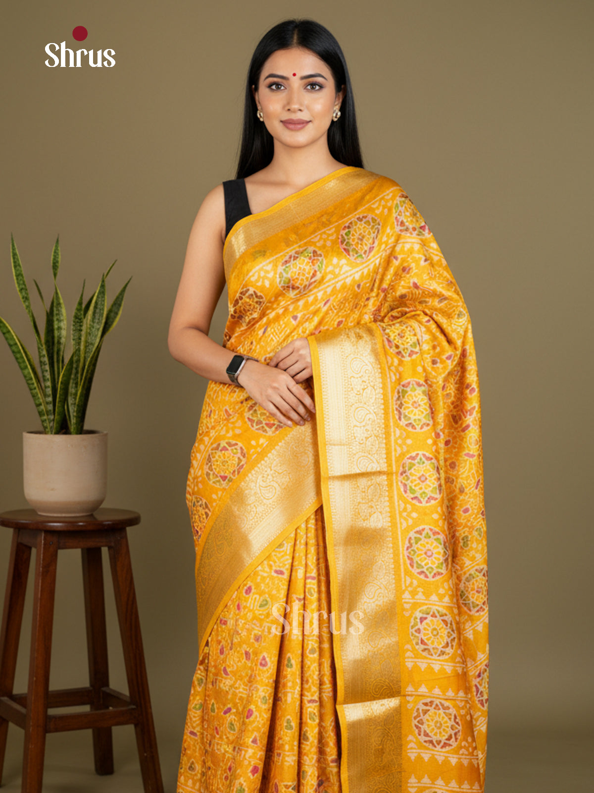 Semi Crepe Saree - EBS16432 - Shop on Shrus.com