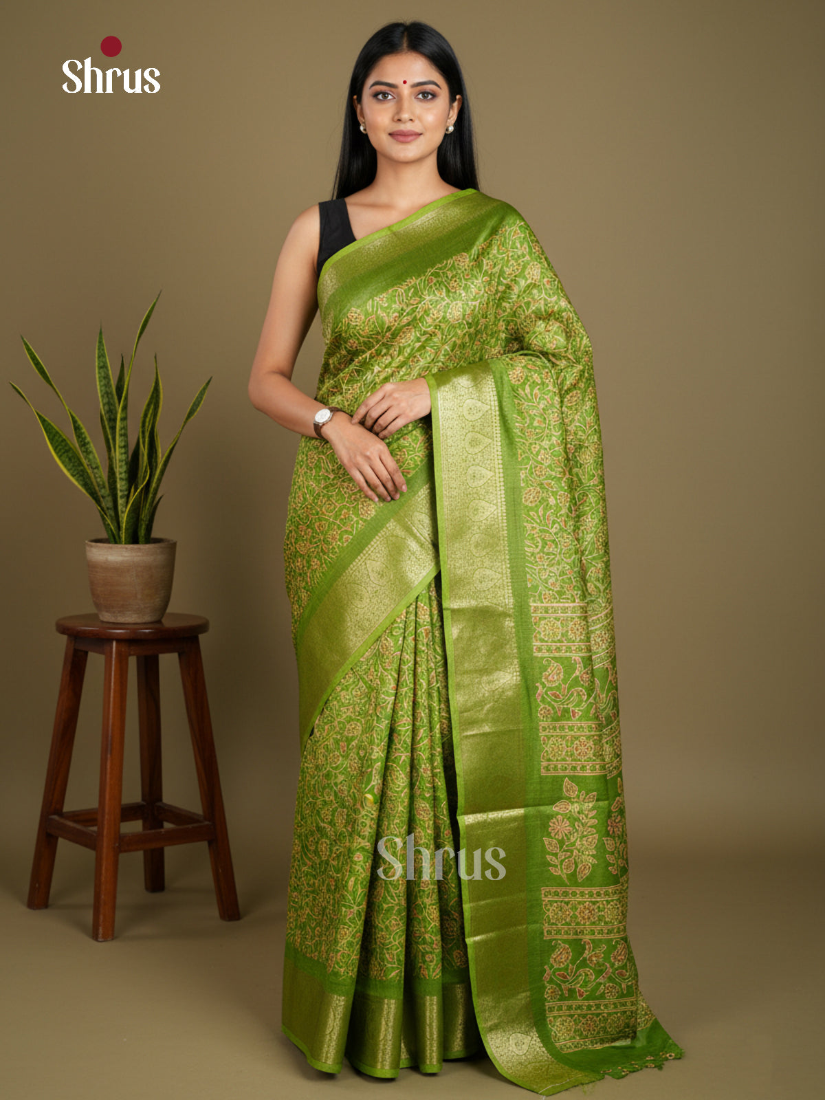 Semi Crepe Saree - EBS16448 - Shop on Shrus.com