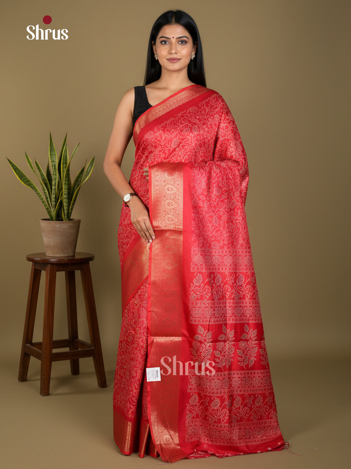EBS16454 - Semi Crepe Saree - Shop on Shrus.com