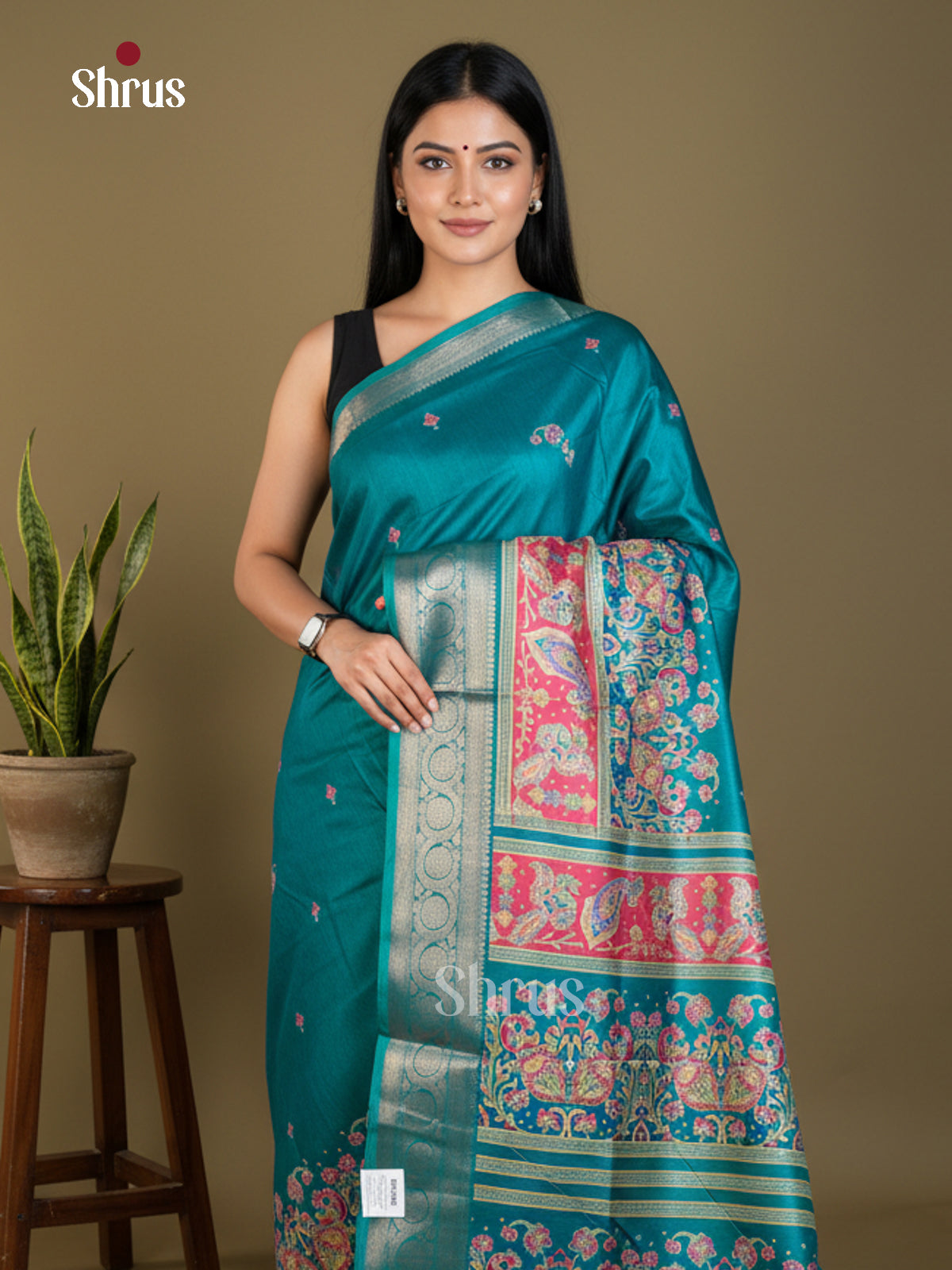 EBS16480 - Semi Crepe Saree - Shop on Shrus.com